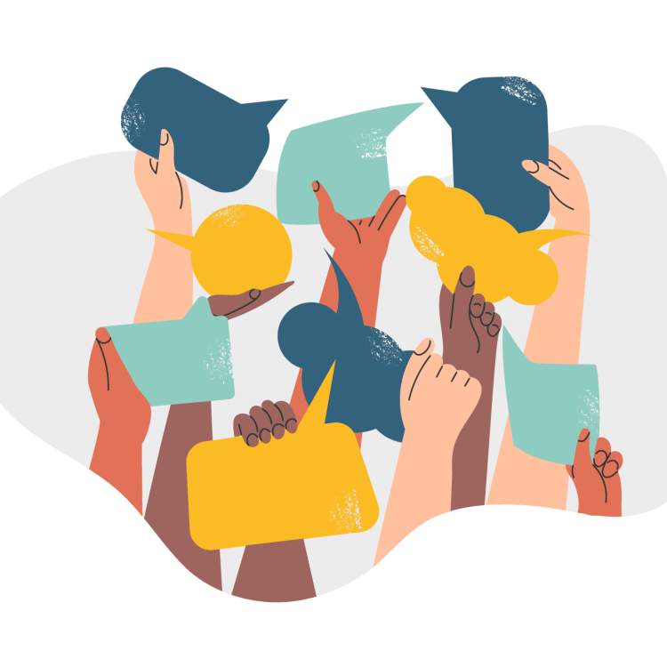 Visuel illustrant les rencontres du Conseil administratif avec la population