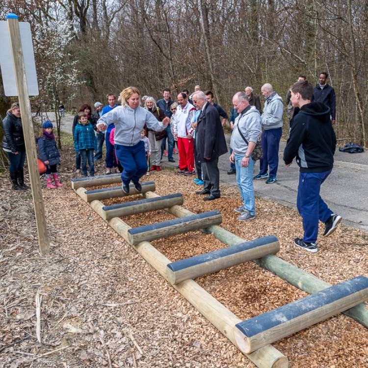 Inauguration du Zurich Parcours Vita en 2015 © Serge Honthaas