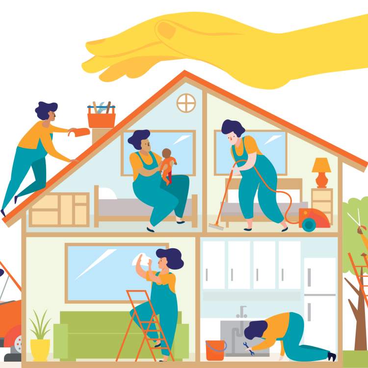 Visuel personnel de maison