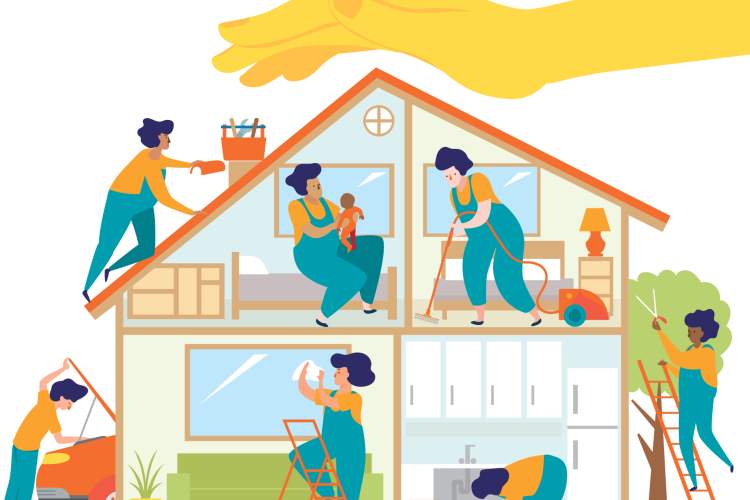 Visuel personnel de maison