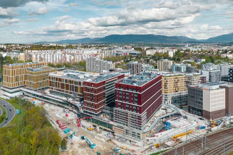 Vue aérienne du quartier de l'Étang