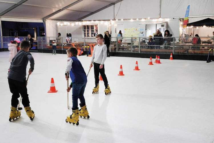 Patinoire du Lignon l'hiver passé