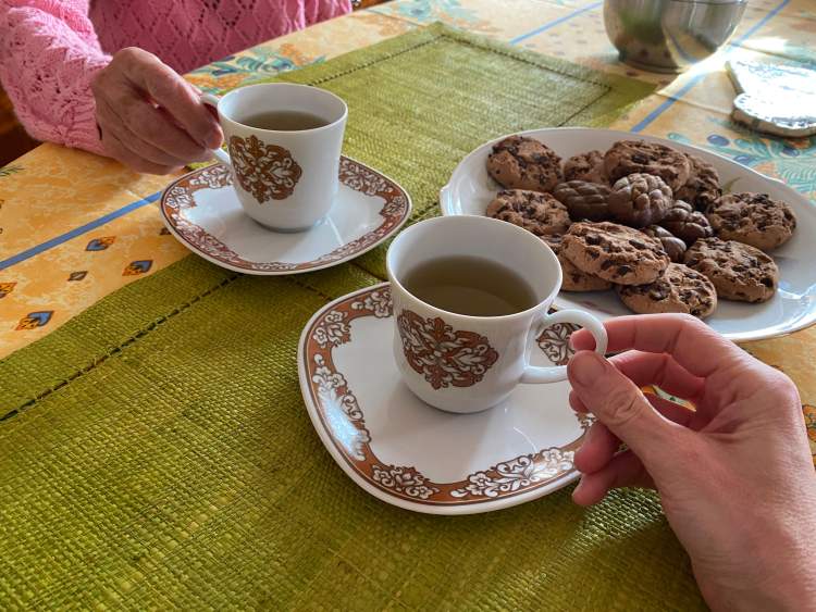 Un moment de partage.