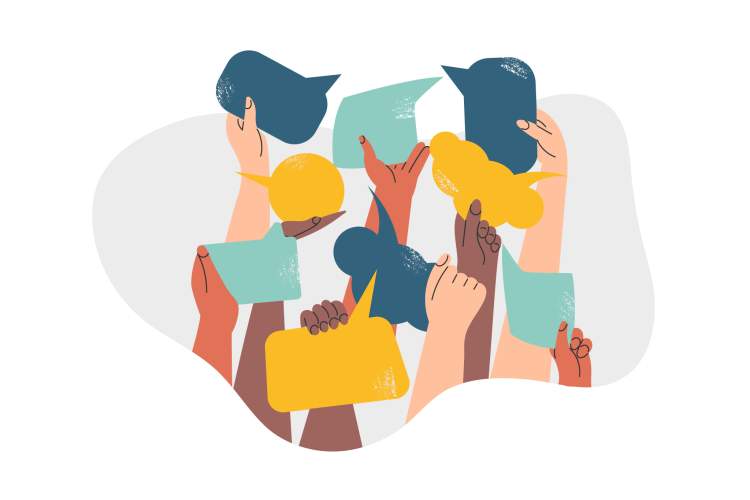 Visuel illustrant les rencontres du Conseil administratif avec la population