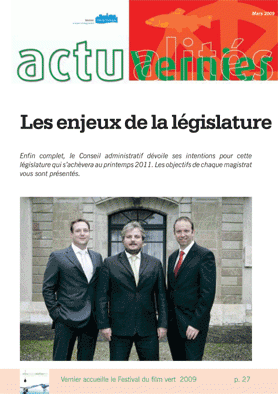 Actualités Vernier mars 2009