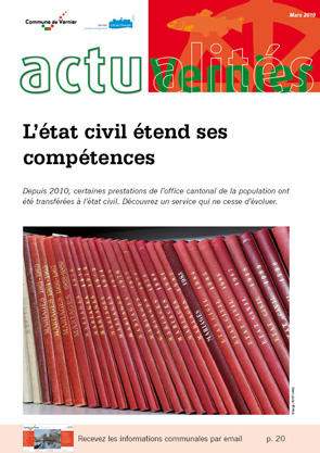 Actualités Vernier mars 2010