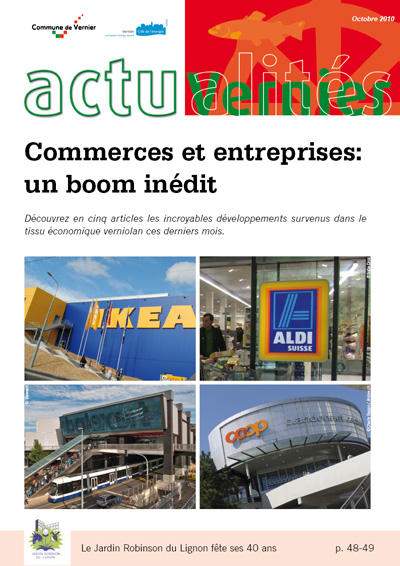 Actualités Vernier octobre 2010